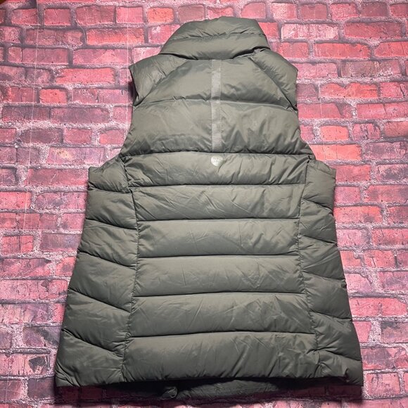 L.L.Bean Women's Boundless Down Puffer Vest Olive Green Size L Downtek - Picture 7 of 9